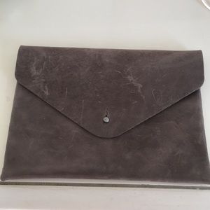 Genuine leather small clutch